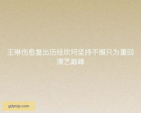 王琳伤愈复出历经坎坷坚持不懈只为重回演艺巅峰